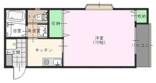 ラ・プラージュ【1階】の間取り