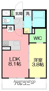 fleurs de cerisier【1階】の間取り