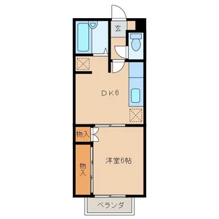 ピソ春日【2階】の間取り