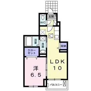 デン・プリシャインI【1階】の間取り