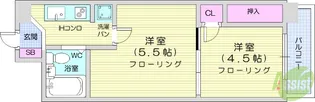エグゼクティブ上杉【7階】の間取り