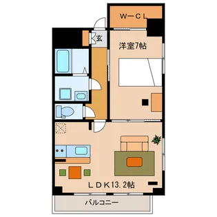 グランドガーデンカサブランカ【2階】の間取り