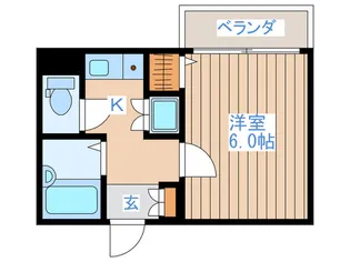 グランドステージ北野【3階】の間取り