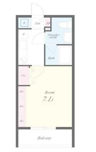 アールコート早稲田【3階】の間取り