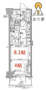 デュオステージ関内II【2階】の間取り