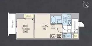 アルトヴィラ虎ノ門【5階】の間取り