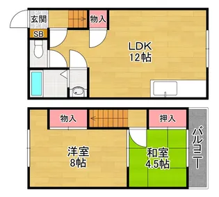 グリーンハイツ【2階】の間取り