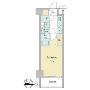 ヴェルデシア名駅南(旧ルネフラッツ名駅南)【4階】の間取り