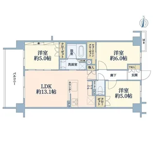 プレシス杉並和田グランテラス【4階】の間取り
