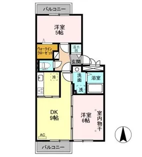 グランディール親和L3【2階】の間取り