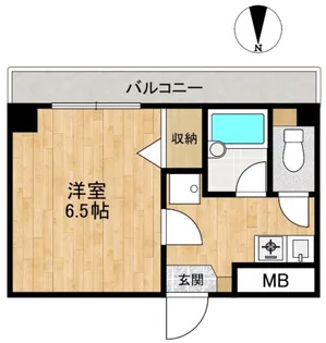 ベルデュール21【4階】の間取り