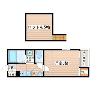 LINK STAGE旭ヶ丘【1階】の間取り