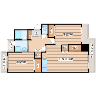 エクセル富沢【5階】の間取り