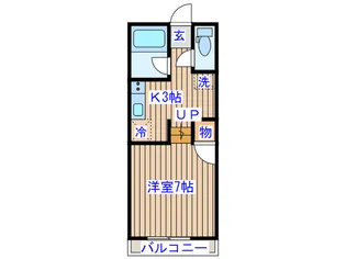パートナーイン梅田【1階】の間取り