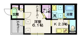 ぺシュールヴィル品川【3階】の間取り