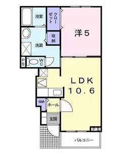 シャルムさくらIII【1階】の間取り