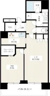 ベイクレストタワー【36階】の間取り