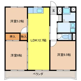 ユニテ井上【2階】の間取り