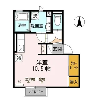 ヴィブレ8【2階】の間取り