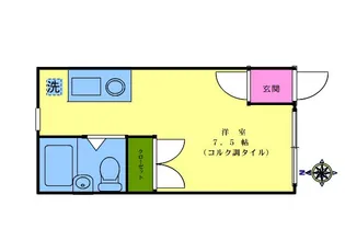 龍コーポ【1階】の間取り