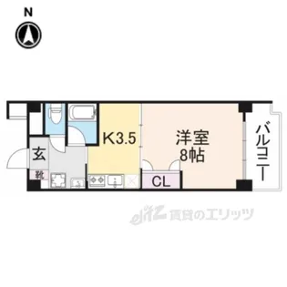 カリーノカサメント東中振【2階】の間取り