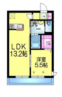 グランソレイユ西登戸【1階】の間取り