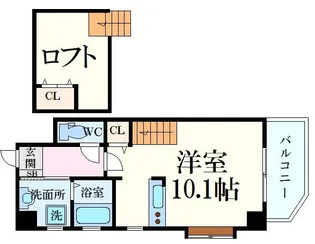 ARVADA B.L.D.【4階】の間取り