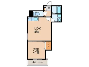 D porta refinard【2階】の間取り