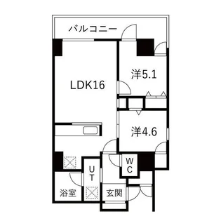 シティコート目黒【3階】の間取り