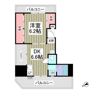 エスティドミール【4階】の間取り