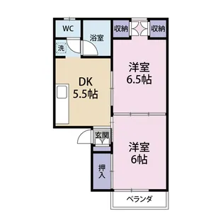 メゾン・エストリーヴ【1階】の間取り
