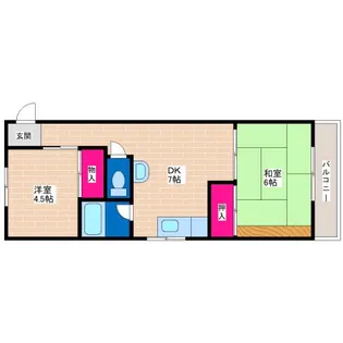 コーポ中島【3階】の間取り