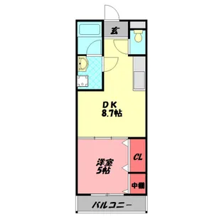 グランシール南寺方【3階】の間取り