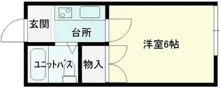 コーポ渡辺【2階】の間取り