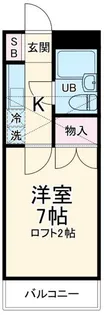 エステートガーデン所沢【2階】の間取り