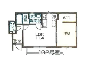 アルバトロス【1階】の間取り