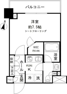 JP noie 亀戸【4階】の間取り