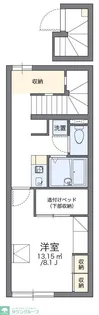 レオパレスオンネリスース【2階】の間取り