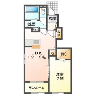 ラ カーサ フェリーチェ【1階】の間取り