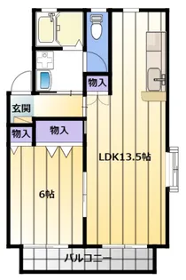 プリントスII【2階】の間取り