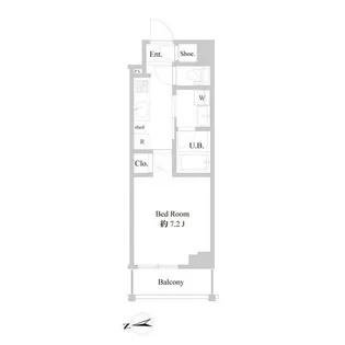 B CITY APARTMENT ITABASHI NORTH【2階】の間取り