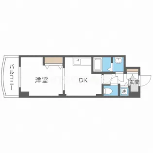 ノルデンタワー天神橋【2階】の間取り