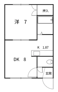 コーポイケダ【2階】の間取り