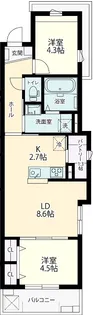 Fierte (フィエルテ)【2階】の間取り