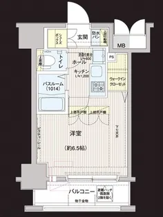 エステムプラザ品川駅前5th Avenue【7階】の間取り