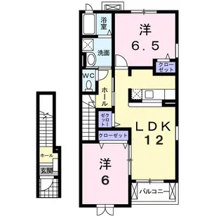 メゾン アイリスB【2階】の間取り