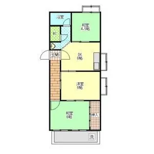 水谷マンション【3階】の間取り