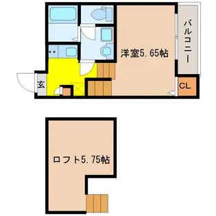 BELLE VILLA長町【1階】の間取り