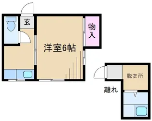 片野ハイツ【1階】の間取り