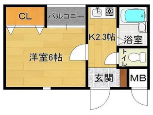 スマイリングコート鶴見【4階】の間取り